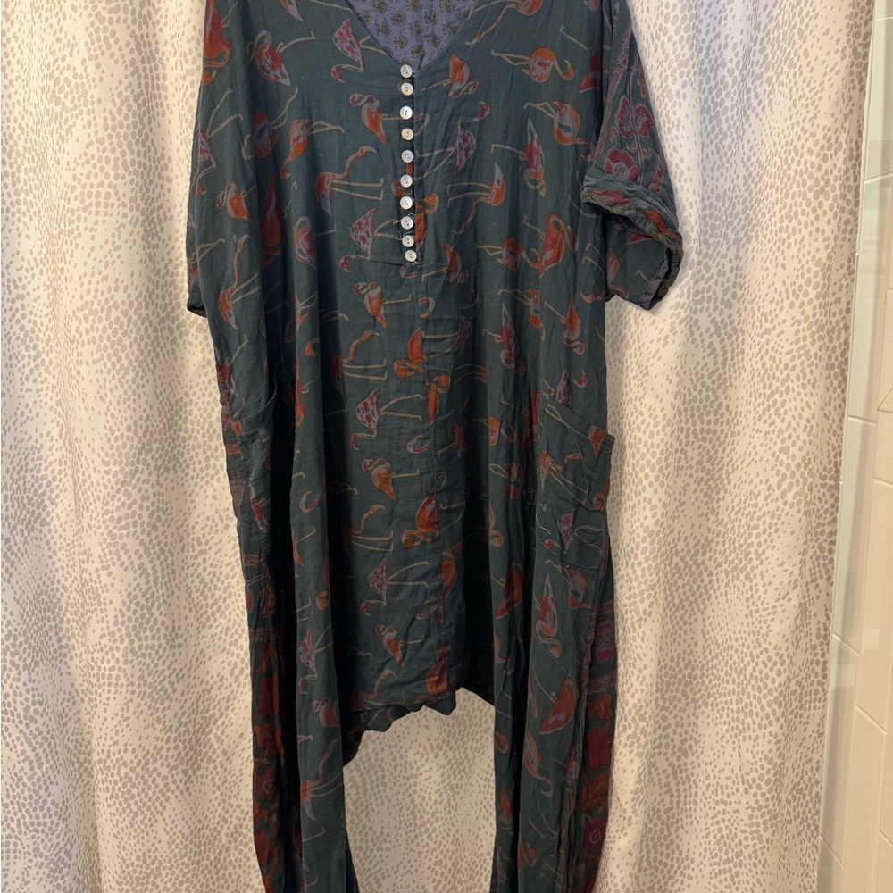 Kantha Bae completely reversible cotton Eva Romper
